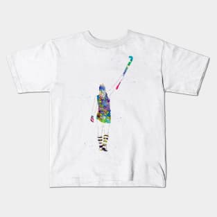 Field Hockey Player Girl Kids T-Shirt